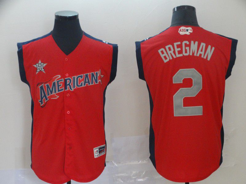 Men Houston Astros #2 Bregman Red 2019 All Star MLB Jerseys->los angeles angels->MLB Jersey